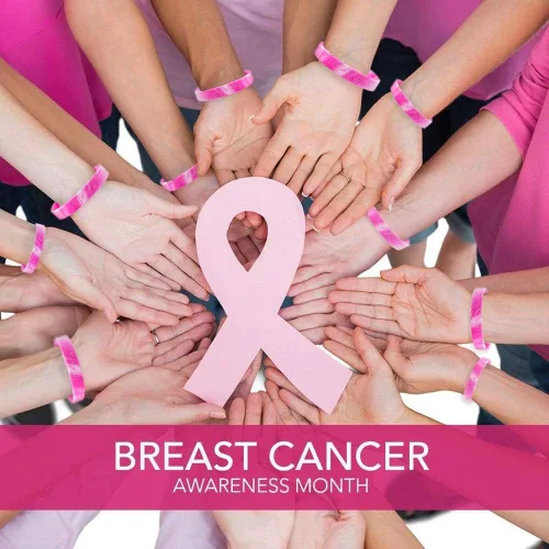 Miniatura 3 de Omgouue 48 unids pulseras de concienciación sobre el cáncer de mama cinta rosa camuflaje silicona ganar para fiesta rosa suministros favores