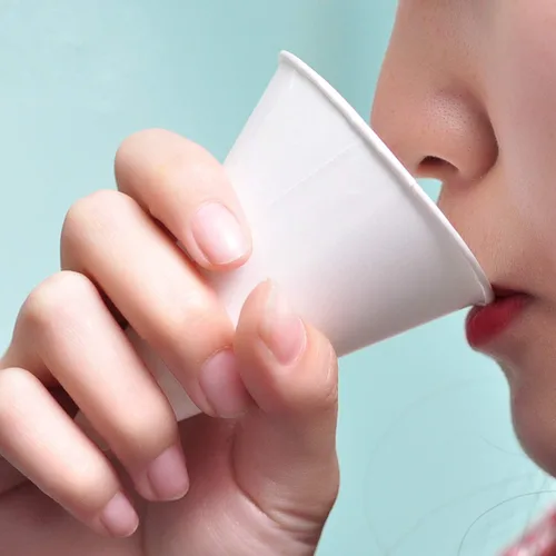 Miniatura 9 de Yopay Paquete de 600 vasos de agua en cono, dispensador desechable de papel de 4 onzas para nieve para hielo afeitado, enfriador de agua de oficina