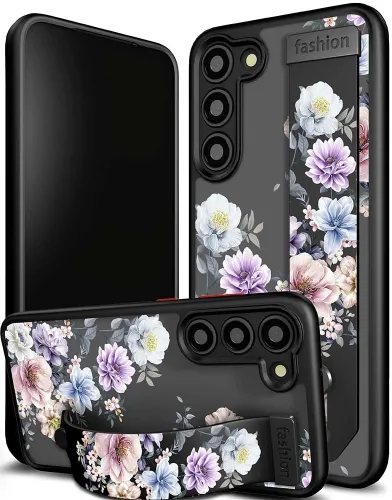 Miniatura 47 de Compatible para Samsung Galaxy S23 Funda Bonita con Correa Soporte Dedo Kickstand, Fundas de Silicona Geniales de Diseñador Funda Cover - Mariposa