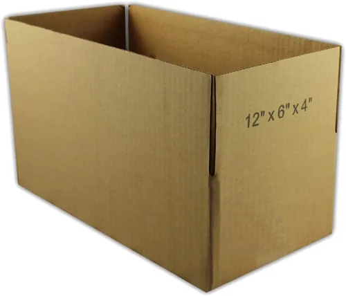 Miniatura 2 de EcoSwift 5 cajas de embalaje de la cartulina acanalada 12x6x4 que envían por correo los cartones móviles de la caja de envío
