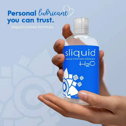 Miniatura 3 de Sliquid H2O Lubricante a base de agua, gel transparente de larga duración, lubricante natural para mujeres/hombres/parejas, sin perfume, 8.5 onzas