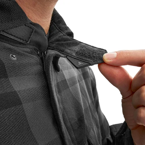 Miniatura 11 de SHIMA RENEGADE MEN 2 Camisa de motocicleta para hombre – Chaqueta de franela de motociclista a cuadros blindados con fibra QL – Aramida y capa