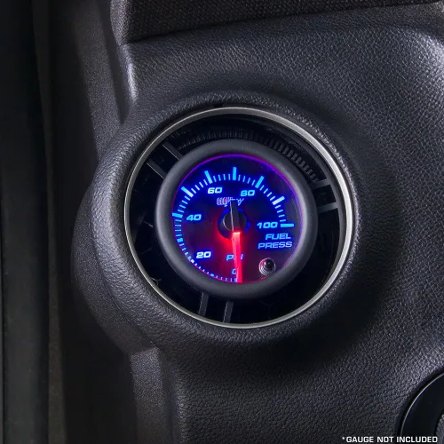 Miniatura 2 de GlowShift Cápsula de ventilación negra de calibre único compatible con Chevrolet Chevy Camaro SS LT LS 5ª generación 2010-2015 – Plástico ABS