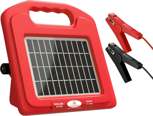 Miniatura 2 de Pet & Livestock HQ Cargador eléctrico solar para valla + cinta de polietileno eléctrica de 1640 pies