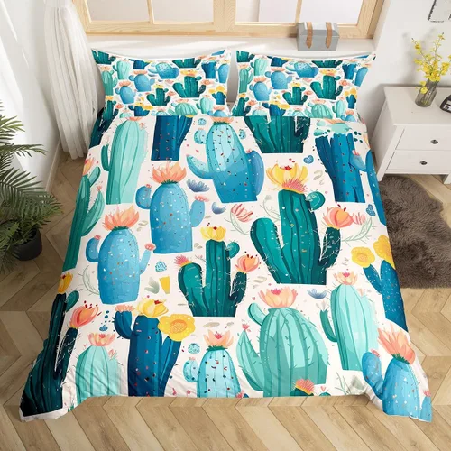 Miniatura 13 de Erosebridal Juego de ropa de cama de Navidad para niños, tamaño individual, funda de edredón de animales lindos para niños y niñas, decoración