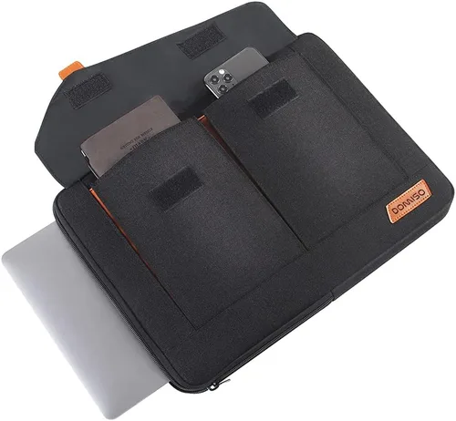Miniatura 3 de DOMISO Funda para laptop de 14 pulgadas, resistente al agua, maletín de negocios, bolsa de transporte para portátiles Lenovo Chromebook S330/Flex