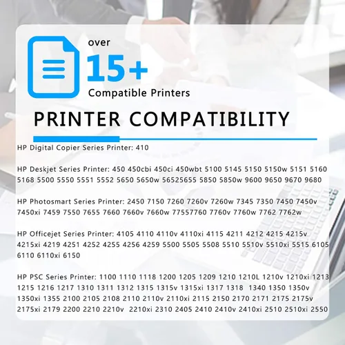 Miniatura 2 de NineLeaf Cartucho de tinta tricolor 57 remanufacturado compatible con HP Deskjet 450 5150 5550 5650 5850 9650 9670 9680 F4135 F4140 F4180 Copiadora