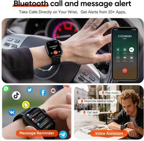Miniatura 6 de AMOLED - Reloj inteligente con GPS para correr, 164.0 ft, impermeable, rastrea los pasos del sueño, frecuencia cardíaca, oxígeno, batería de larga