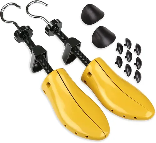 H&S Estirador de zapatos y botas de cuero para hombre, juego de 2, expansor de zapatos para juanetes y callos para hombre, ensanchadores de zapatos