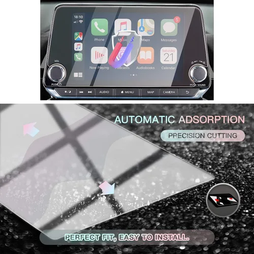 Miniatura 5 de CDEFG Protector de pantalla de automóvil con control central, protector de pantalla de navegación para Altima L34/2020 Sentra 2019, 2020, 2020, 8