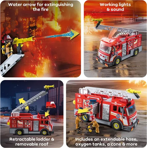 Miniatura 5 de Playmobil Camión de bomberos con accesorios y 2 figuras