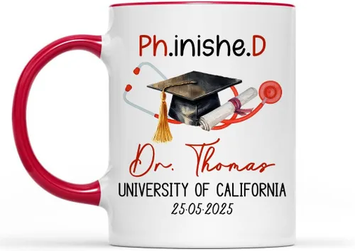 Miniatura 9 de Taza de graduación personalizada, información nutricional para graduados, clase de 2024, regalo de graduación para hombres y hombres, escuela