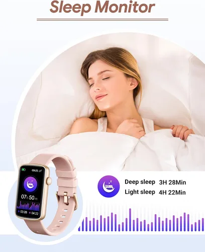 Miniatura 5 de Fitness Tracker, Fitness Watches for Women Men with Heart Rate Monitor Blood Oxygen Sleep Tracker Pedometer, 1.47" Smart Watch Step Calorie Counter