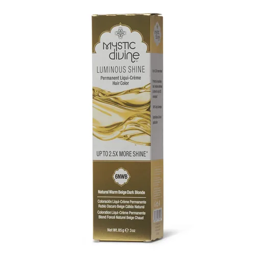 Mystic Divine 6NWB Natural Warm Beige Dark Blonde Liqui-Creme - Coloración permanente para el cabello, 6NWB rubio beige cálido natural