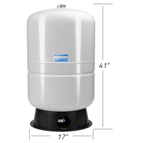 Miniatura 4 de iSpring Tanque RO de 40 galones, tanque de almacenamiento de agua prepresurizado para sistemas de ósmosis inversa de ósmosis inversa, tanque de agua