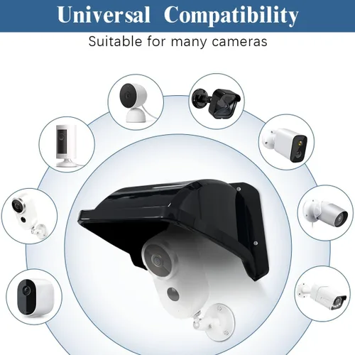 Miniatura 3 de Cubiertas universales para cámaras de seguridad, protección contra sol y lluvia, techo protector impermeable para cámaras Bullet y Dome, cubierta