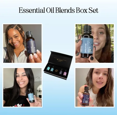 Miniatura 3 de Aceites esenciales para dormir para difusor, juego de regalo de aceites esenciales de aromaterapia de alta calidad con 4 aceites esenciales