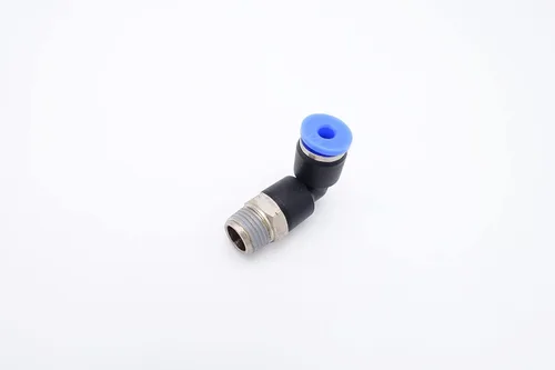 Miniatura 6 de Empuje para Conectar Accessorio 1/8" Tubo OD x 1/8" Rosca Macho NPT, Codo Neumático Macho de Aire y Agua de 90 Grados Giratorio Empuje Rápido