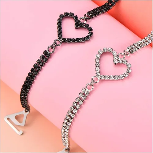 Miniatura 5 de 1 par de correas de hombro con diamantes de imitación, cadena de hombro con diamantes de imitación, cadena interior de cristal, brasier de boda