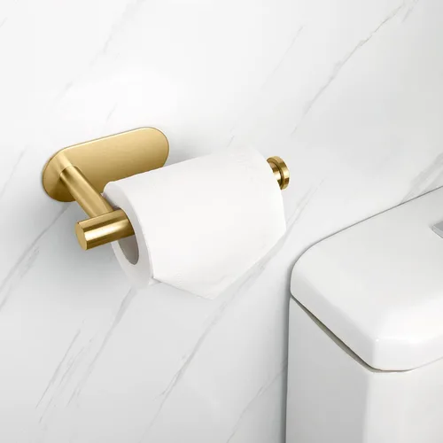 Miniatura 7 de NearMoon Soporte de papel higiénico autoadhesivo, Premium SUS304 de acero inoxidable engrosado, resistente a la oxidación, sin necesidad de taladrar