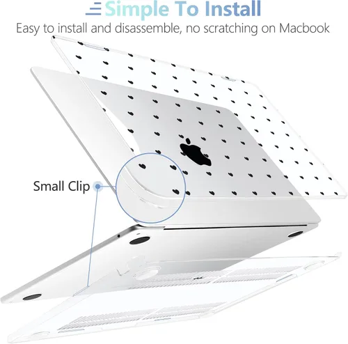 Miniatura 5 de MEEgoodo Funda para MacBook Air M5/M4/M3/M2 de 15 pulgadas 2026 2025 2024 2023, funda compatible con el modelo (A3448/A3241/A3114/A2941)