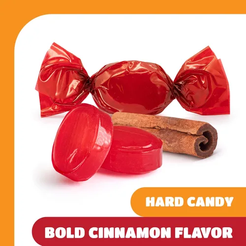 Miniatura 4 de Caramelos de canela, caramelos duros envueltos individualmente, paquete de 2 libras Sabor atrevido, caramelo anticuado, caramelo de oficina