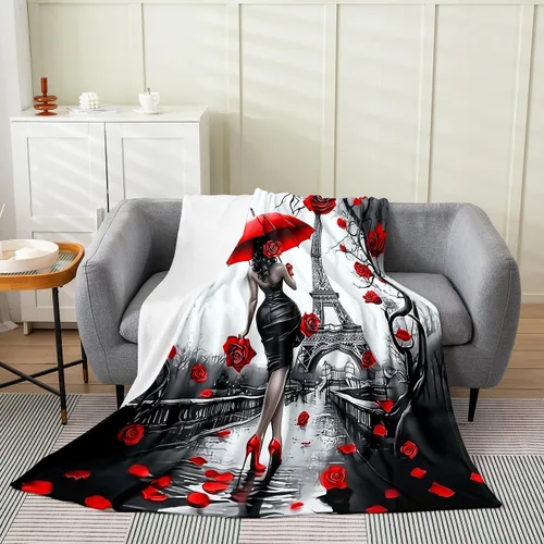 Miniatura 18 de Erosebridal American Flag Throw Blanket 40x50 Inch Sofa Bed Couch Decor,Rustic Deer Hunting Fleece Blanket for Kids Boys Girls,Farmhouse Cabin Bed