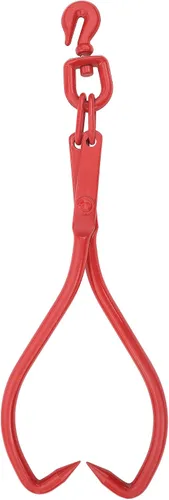 Miniatura 8 de Earth Worth - Pinzas deslizantes - Agarrador de troncos de 32 pulgadas con anillo para conectar con cadena, herramientas de tala para silvicultura