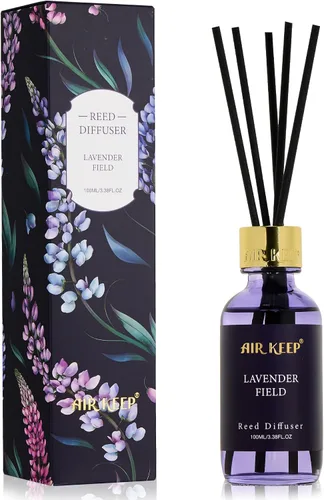 Miniatura 18 de Airkeep Juego de difusor de junco, 3.38 onzas líquidas, difusor de aceite de playa de coco con 8 varillas de caña, difusor de varillas de fragancia