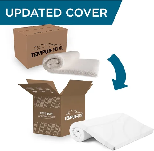 Miniatura 3 de TEMPUR-Adapt - Cubrecolchón de espuma viscoelástica de 3 pulgadas y almohada refrescante doble Tempur-Pedic TEMPUR-Cloud Breeze