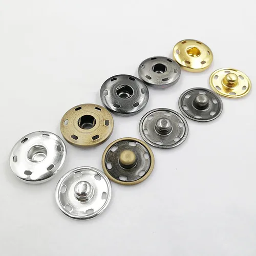 Miniatura 4 de 5 pares de botones de cobre para coser, camisas, botones de cobre para bricolaje, accesorios para bricolaje (negro, 0.394 pulgadas)