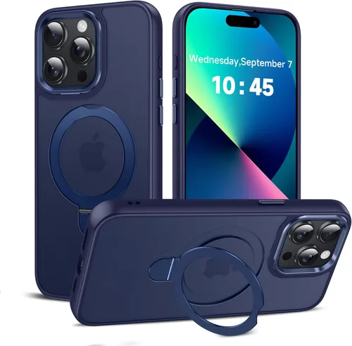 Miniatura 36 de LeYi para iPhone-13 Funda/iPhone-14 Fundas: con soporte para MagSafe i Phone 13Funda con anillo magnético iPhone14 iPhone13 Cubierta Funda para Negro