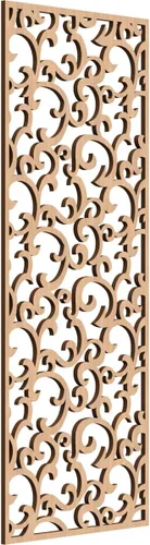 Miniatura 155 de Wheatland Paneles de pared decorativos de madera con calado, 9 3/8 pulgadas de ancho x 24 3/8 pulgadas de alto x 1/4 de alto, nogal
