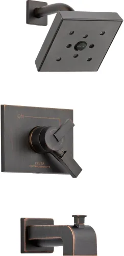 Miniatura 8 de Delta Faucet T14453-CZH2O Vero Monitor Serie 14 - Moldura para bañera y ducha, bronce champán