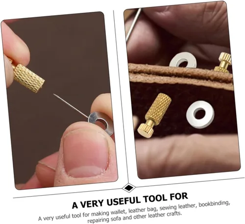 Miniatura 7 de 4 Uds. Herramientas de costura de mano de posicionamiento de mano agujas de posicionamiento fijo Costura Artesanía Bordes hechos a mano Bloqueo