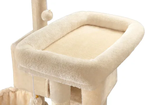 Miniatura 8 de MUTICOR Torre para Gatos Grande de Múltiples Niveles de 66 Pulgadas para Felinos Grandes de Interior/Perchas de Felpa Acogedoras/Condominio/Postes