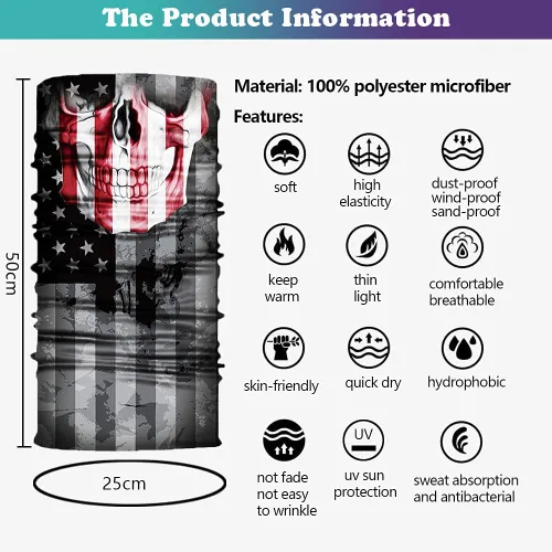 Miniatura 3 de Neck Gaiter MaskUV Protection Bandana Gator Face Cover Covering MaskTube ScarfNeck Warmer BalaclavaHeadband for Outdoors