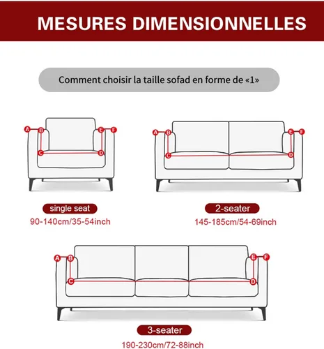 Miniatura 3 de MIPOPS Funda de sofá estampada elástica para sillón, fundas con patrón con falda lavable, protector de muebles de elastano para sala de estar