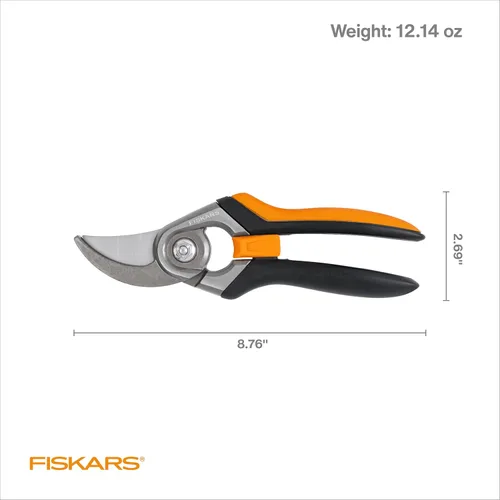 Miniatura 7 de Fiskars - Tijeras bypass de podar, podadora con capacidad de corte de 1 pulgada, con Softgrip, hoja de acero afilada y resistente al óxido que se