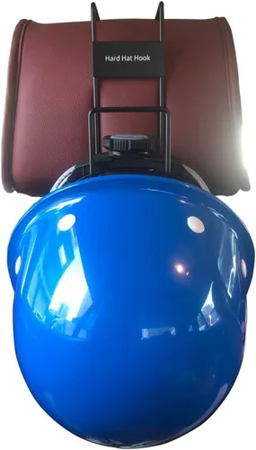 Miniatura 2 de Lionshop Soporte de Casco Duro de Acero Resistente, Soporte de Casco Duro de Servicio Pesado para Asiento de Camión con Montaje Trasero, Recubierto