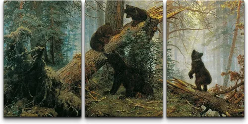 Miniatura 28 de Wall26 - Lienzo decorativo para pared, 3 piezas, serie de pinturas famosas