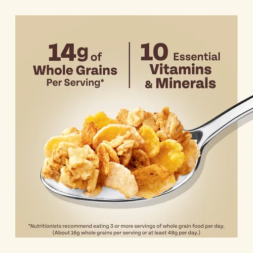 Miniatura 9 de Honey Bunches of Oats Cereal de vainilla, cereales para el desayuno con avena crujiente y racimos de granola, caja de 12 onzas