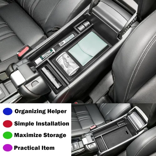 Miniatura 6 de RUNROAD Bandeja organizadora de consola central compatible con Honda HR-V 2023 2024 2025 2026 Accesorios HRV 2023, 2024, 2025 2026, organizador