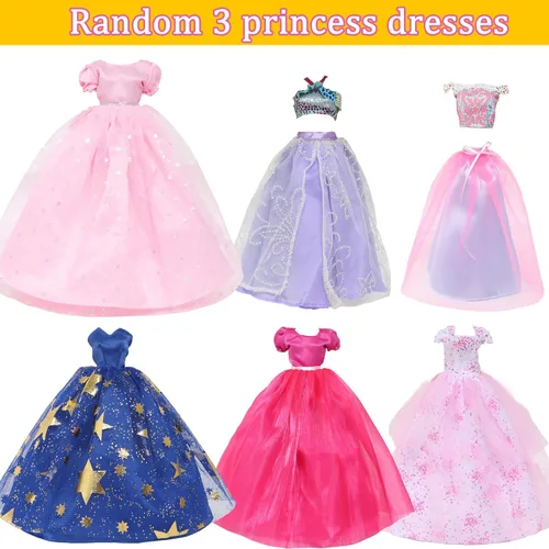 Miniatura 2 de 60 piezas de ropa y accesorios para muñecas, vestidos de boda, tops diarios, pantalones, trajes de baño, bikini, 10 minivestidos, faldas, perchas