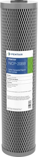 Miniatura 11 de Pentair Pentek NCP-20 Filtro de agua de carbono, 20 pulgadas, cartucho de filtro plisado impregnado de carbono sin celulosa para toda la casa, 20 x