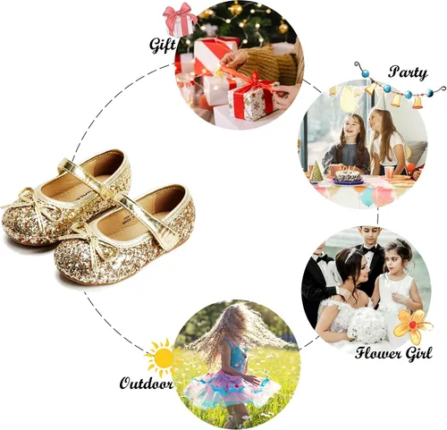 Miniatura 5 de Felix Flora - Zapatos de bailarina planos para niña Mary Jane pequeñoszapatos para niñasniños grandes