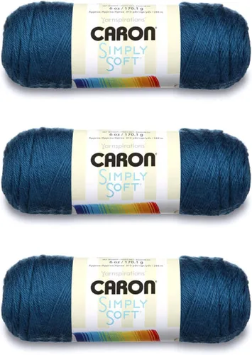 Miniatura 13 de Caron Simply Soft - Hilo verde militar, paquete de 3 unidades de 6.00 oz/6 onzas, 100% acrílico, peinado #4 (mediano), 315 yardas, tejido/ganchillo
