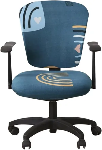 Miniatura 10 de Jinzio Funda para silla de oficina de computadora, tela protectora dividida y elástica, de poliéster, universal, para escritorio, para silla