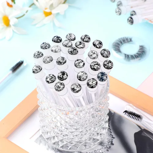 Miniatura 5 de Dming - 20 unidades de cepillo para pestañas, herramienta de maquillaje, suministros para extensiones de pestañas, cepillo de limpieza, rímel