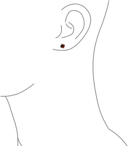 Miniatura 3 de Aretes de aro hexagonales con forma cuadrada de tortuga marrón para mujer, acero inoxidable chapado en oro de 14 quilates